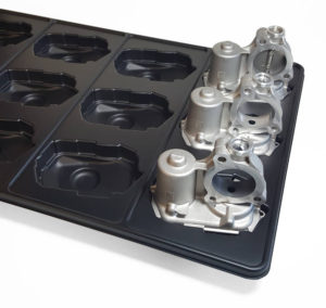 Reusable thermoformed dunnage packaging from Shirley K's