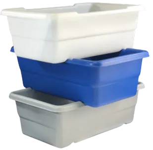 Shirley K's TufStack ultra-heavy-duty HMW-HDPE food lug (Part 319)