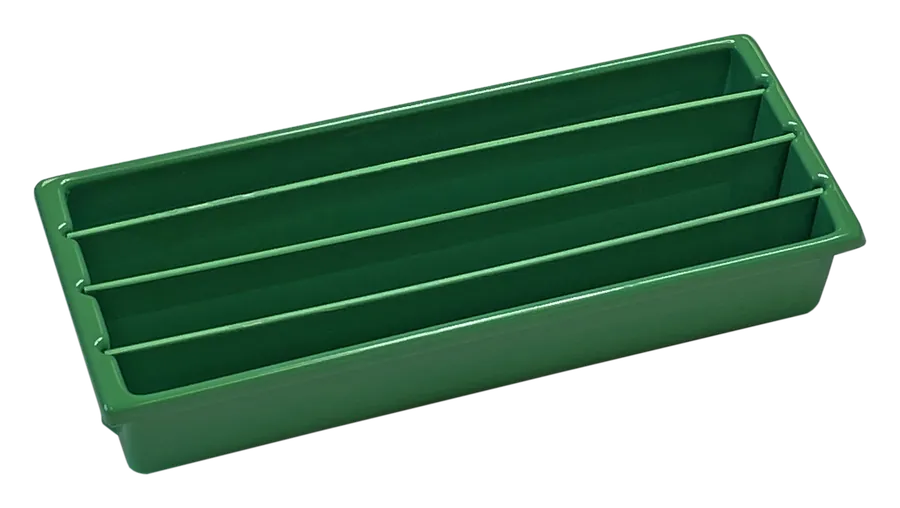 Shirley K's green compartment tray