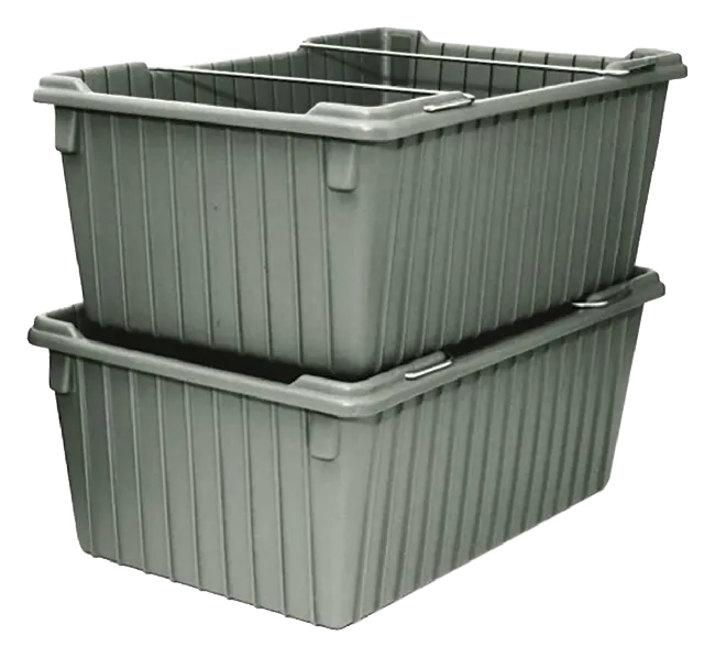 Shirley K's wire-bail material handling tote, SKU 274