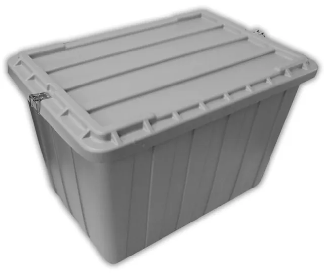 Shirley K's lidded HMW-HDPE shipping tote for material handling